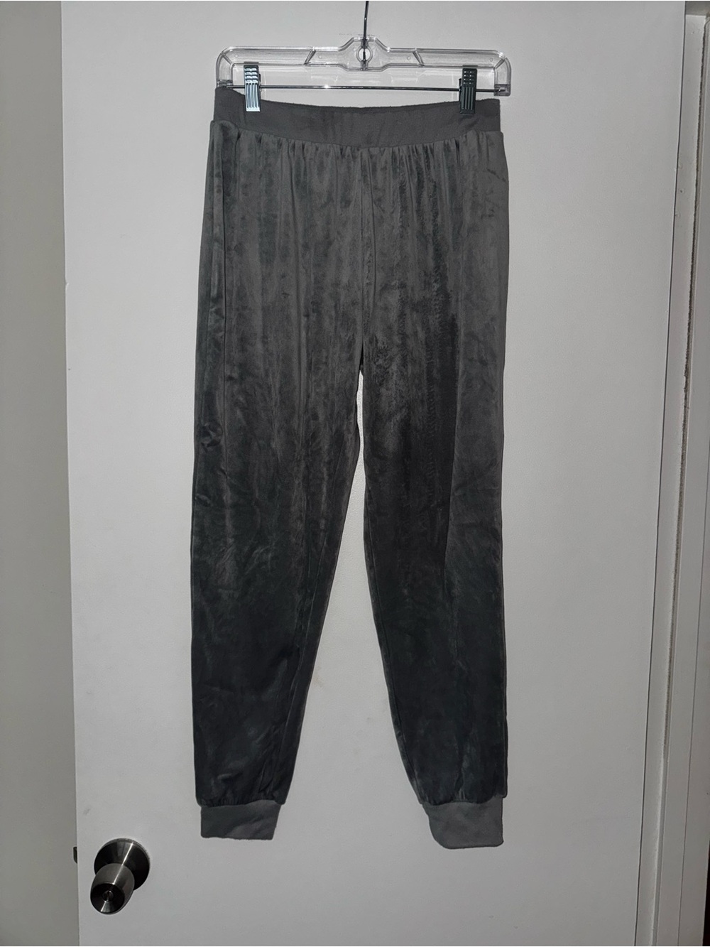 kate spade Silver Gray Women’s Velvet Lounge Joggers